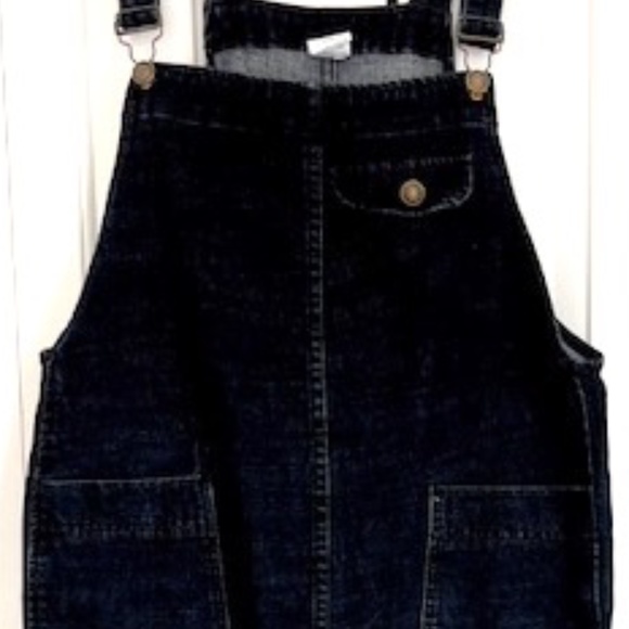 AC32 Dark Denim Bib Overalls - Picture 4 of 6